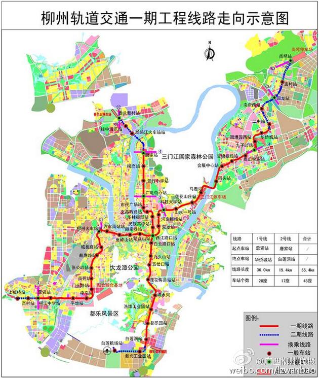 柳州地鐵一號線站點線路圖,柳州軌道交通柳州地鐵1號線規(guī)劃圖